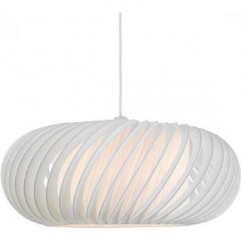 Colgante cilíndrico grande Explorer blanco 1 bombilla 19cm