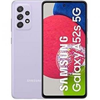 Samsung Smartphone Galaxy A52s 5G con Pantalla Infinity-O FHD+ de 6,5 Pulgadas, 6 GB de RAM y 128 GB de Memoria Interna Ampliable, Batería de 4500 mAh y Carga Superrápida Violeta