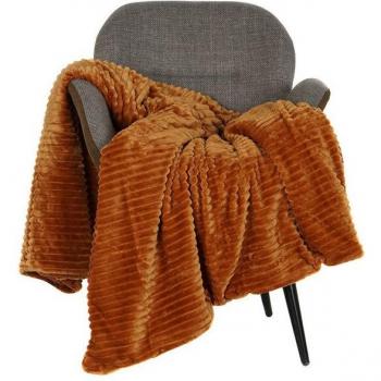 Manta DKD Home Decor Terracota 130 x 170 x 2 cm