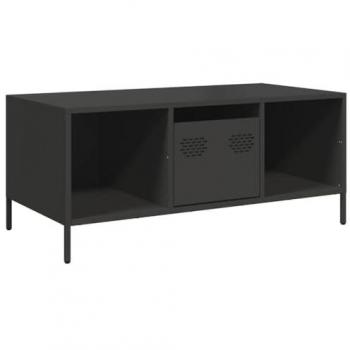 Mesa de centro acero laminado en frío negro 101,5x50x43,5 cm
