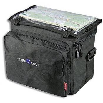 KlickFix Box Rixen & Kaul Daypack-Bolsa para Manillar, Color Negro, Unisex, 16 x 26 x 22 cm