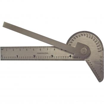 Faithfull GAUGEMULT 100 mm Multi-Purpose Angle Protractor - Multi-Colour
