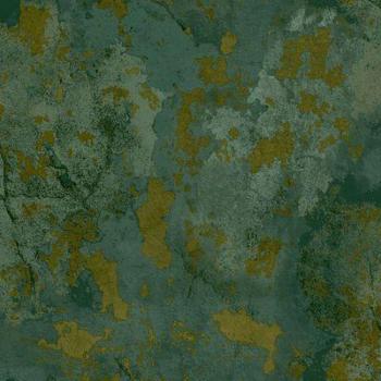 Papel pintado Plastered Wall verde Zero