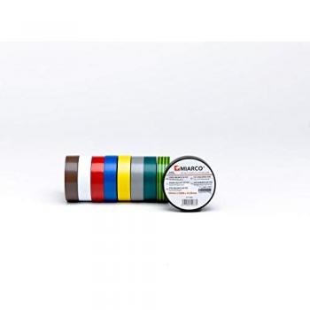 Cinta Aislante de PVC M13 Gris 20m x 19mm x 0,13mm MIARCO