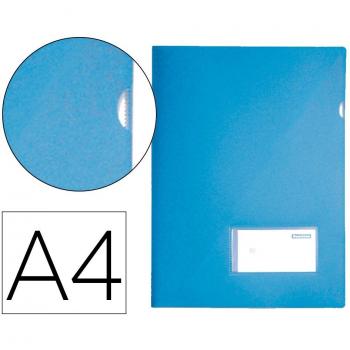Carpeta Dossier Liderpapel A4 con Uñero Color Celeste Opaco