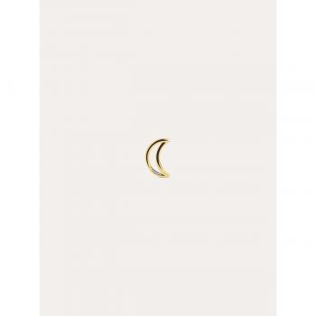 Pendiente Suelto Mini Moon Shape - Plata de Ley 925 bañado en oro 18K