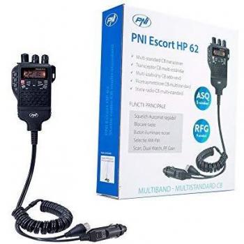 PNI Estación de Radio CB Portátil Escort HP 62 - Estación de radio, portátil, frecuencia CB, diseño compacto, fácil de usar, incluye antena y micrófono