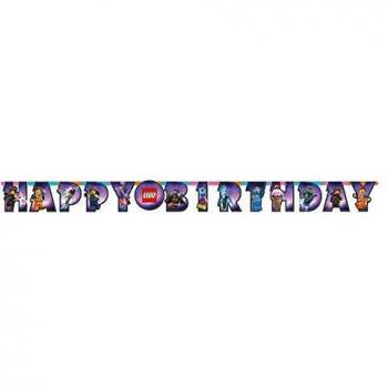 Lego Movie 2 - Guirnalda articulada Happy Birthday, multicolor, 7AM9904646.