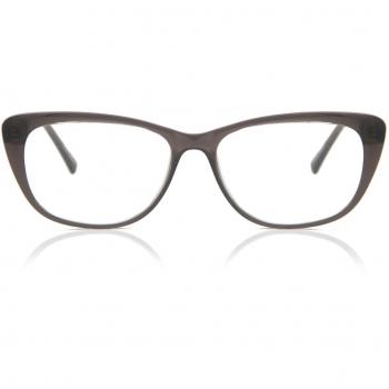 Cat Eye Armazón Completo de Plástico Grises con Lentes Recetadas para Hombre - Gafas Anti-Azules - SmartBuy Collection