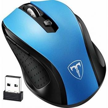 VicTsing Ratón Inalámbrico Mini, Portátil 2.4G con Receptor Nano, 6 Botones, 2400DPI, 5 dpi Adjustables
