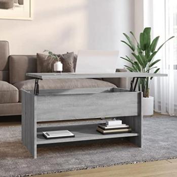 vidaXL Coffee Table Grey Sonoma 80x50x40 cm Engineered Wood