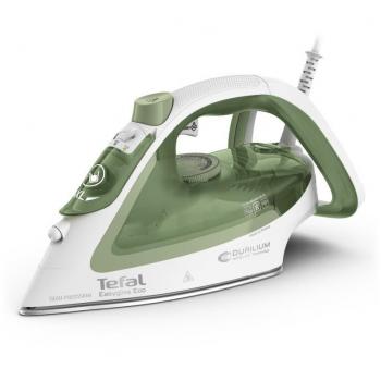 Tefal Easygliss Eco FV5781E1 Plancha de Vapor-Seco con Suela Durilium AirGlide, 2800 W, Color Blanco y Verde
