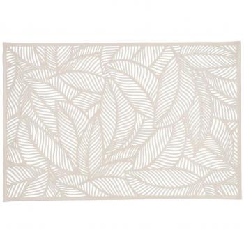 Salvamantel Quid Habitat Hojas Beige 30 x 45 cm (Pack 12x)