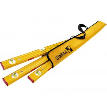 Juego de Niveles de Burbuja PRO SET 80 ASM, 120 cm/60 cm/30 cm con Funda Stabila