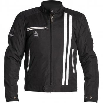 Chaqueta de moto Helstons Cobra Snake - Tejido técnico, color negro, talla XL