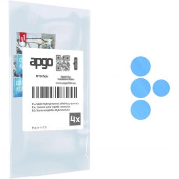 Protector de Lente de Cámara 4x Apgo para HTC U23 Pro, Vidrio Híbrido, Protección 9H