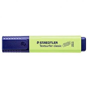 Staedtler 364 C530. Rotulador fluorescente Textsurfer Classic Pastel y Vintage. Caja con 10 Marcadores de color verde lima