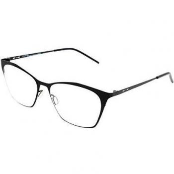 Italia Independent I-I MOD 5214 I-THIN METAL 009.000 Women’s Eyeglasses Black Size 51 (Frame Only) - Blue Light Block Available