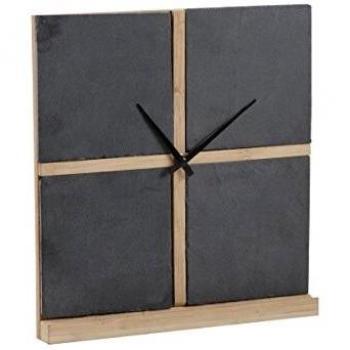 Reloj de Pizarra y Bambú Aubry Gaspard