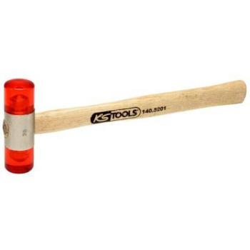 KS Tools 140.5201 Martillo de cabeza plástica 200g con mango de fresno