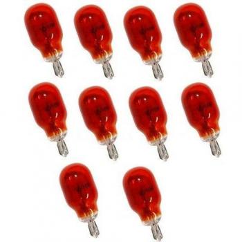 AERZETIX: Juego de 10 Bombillas WY16W T15 12V 16W Naranja de ámbar para coche