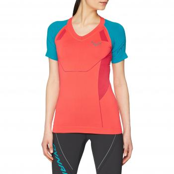 Dynafit Mujer Alpine Seam de Tech S/S tee – Camiseta, Mujer, Alpine Seam-Tech S/S tee Damen, Fluo Coral/8200