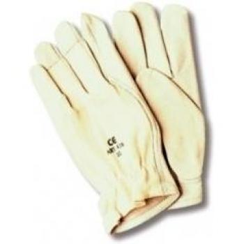 Juba - Guante cuero flor cabra elastico/a talla 7 blanco