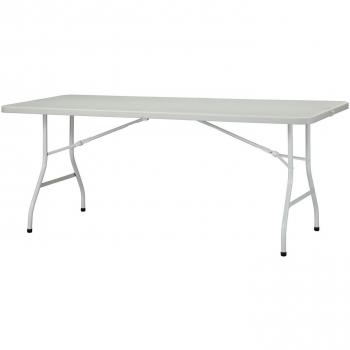 Mesa plegable blanca 183x75cm polietileno Halff 180 NewStorm