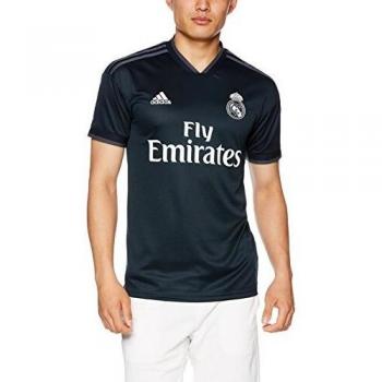 adidas Real A JSY Camiseta de Manga Corta, Unisex-Adult, Tech Onix f12/bold Onix/White, L