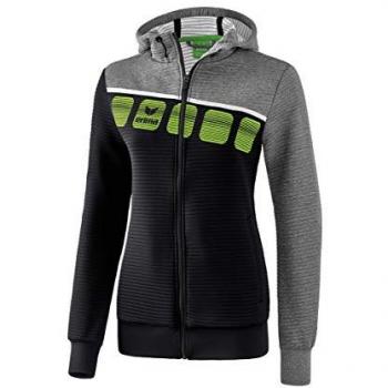 Erima Women's Hooded Training Jacket 5-C Black