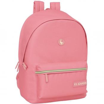 MOCHILA DOBLE PARA PORTATIL 15,6+USB EL GANSO BASICS MARSALA