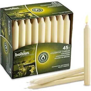 Bolsius 103403679905 Bistro Candle Ivory, 7, Cream