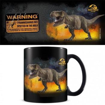 Taza Jurassic World: Dominion T-Rex Negro/gris/amarillo One Size