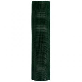 Malla de acero soldada Casanet verde 5m, malla 12,7x12,7 mm, grosor 0,90 mm