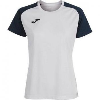 Camiseta de fútbol Joma Academy IV manga corta mujer blanco marino