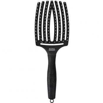 Olivia Garden Finger Brush Combo Collection - Large Paddle Brush with Nylon and Boar Bristles (1 pc)