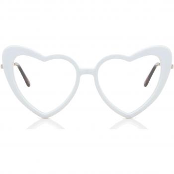 Gafas Recetadas Cat Eye de Plástico Blancas Anti-Azules para Mujer - SmartBuy Collection