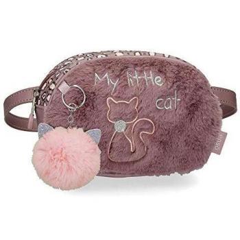 Enso My Little Cat Riñonera Morado 17x12x6 cms PVC y Poliéster