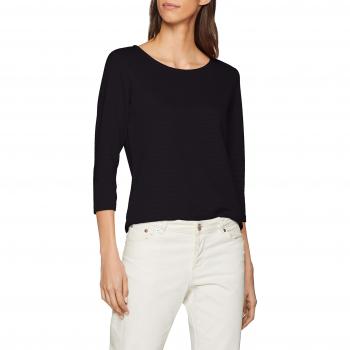 JDY Jdysaga 3/4 Zip Top Jrs Noos Camisa Manga Larga, Negro