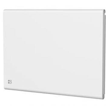 Radiador eléctrico horizontal fijo de inercia seca Bestherm Némesis 1000W de hierro fundido y film blanco