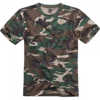 Camiseta de Brandit - Camuflaje Woodland