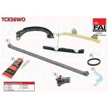 Kit de cadena de distribución FAI TCK56WO con componentes completos y alta durabilidad