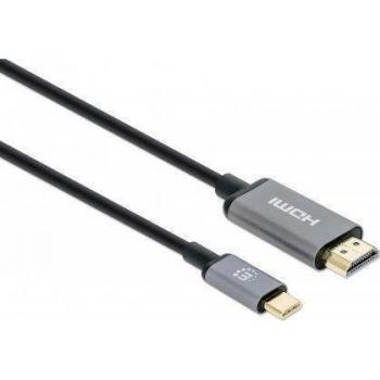 Cable USB-C a HDMI 2.0M 4K 60Hz - Negro