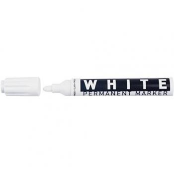 Molin RTP230-12-0 - Marcador permanente, color blanco, pack de 12 uds.