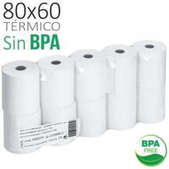 Rollo sumadora térmico Q-Connect 80x60x12, Sin BPA