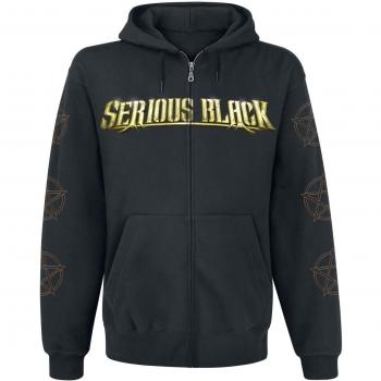 Serious Black Skeletons On Parade Sudadera capucha con cremallera Negro M