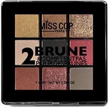 Paleta de Colorete Miss Cop 2 Brune 7,2g - Sombras Marrones Unisex