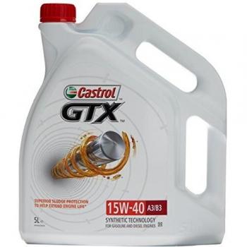 Castrol 14C1A4 GTX 15W40 A3/B3 Aceite, 5 litros