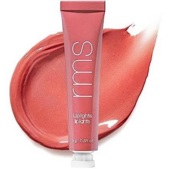 RMS Beauty Liplights Cream Lip Gloss - Crush, creamy lip gloss, modern dusty pink shade, 9 g