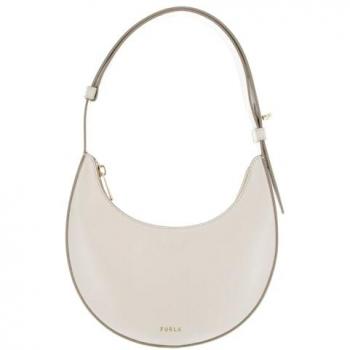 Furla Delizia Mini Leather Shoulder Bag - White, One Size
